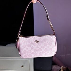 Coach Light Pink Signature Shoulder Bag